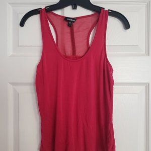 Bebe Hot Pink Raceback Tank Top (XS)